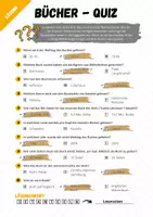 Vorschau - Arbeitsblätter - Bücherquiz - motivierender Unterrichtseinstieg für Literatur - Seite 3