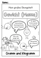 Vorschau - Arbeitsblätter - Gewicht (Masse) Klasse 4 - Seite 1