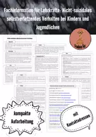 Vorschau - Poster - Fachinformationen für Lehrkräfte: Selbstverletzendes Verhalten bei Kindern und Jugendlichen - Deckblatt