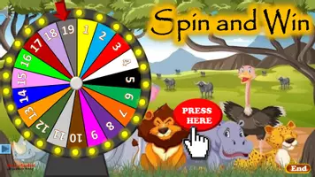 Vista previa - Juegos / Gamificación - Wild Animals Game (Roulette with 19 questions) - Portada