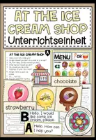 Vorschau - Stundenentwürfe - AT THE ICE CREAM SHOP - MATERIALPAKET (komplette Unterrichtseinheit + Verlaufsplanung) - Deckblatt