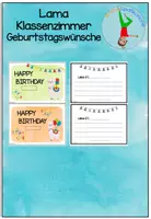 Vorschau - Arbeitsblätter - SPARPAKET Lama Klassenzimmer Lamaklasse - Seite 1