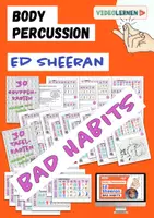 Vorschau - Poster - ✋🏼 🤚🏼 Musik Bodypercussion Ed Sheeran Bad Habits mit QR zum Playalong Video - Deckblatt