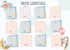 Vorschau - Präsentationen/Tafelbilder - Geburtstagskalender für die Pinguinklasse - Seite 3