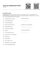 Vorschau - Arbeitsblätter - Licht aus elektrischem Strom - Infotext und Übungen - Seite 1
