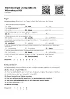 Vorschau - Arbeitsblätter - Wärmeenergie und spezifische Wärmekapazität - Infotext und Übungen - Seite 2