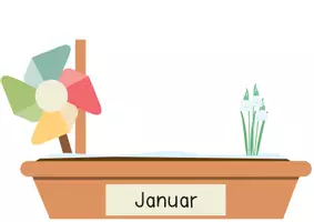 Vorschau - Poster - Tafelkalender mit saisonalem Blumenkasten - Seite 1