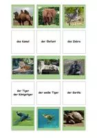 Vorschau - Spiele - Zuordnungskarten Zootiere - Seite 3