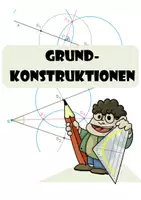 Vorschau - Arbeitsblätter - Gruppenpuzzle / Stationen - Grundkonstruktionen mit Zirkel und Lineal - Deckblatt