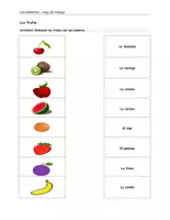 Vorschau - Arbeitsblätter - Las frutas - Hoja de trabajo - Deckblatt