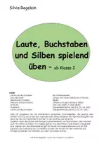 Vorschau - Arbeitsblätter - Doppelvokale, aus: Laute, Buchstaben und Silben üben - Deckblatt