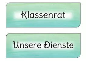 Vorschau - Poster - XXL Paket: ALLE Klassenzimmer Schilder zum Schulstart (128 Schilder in je 3 Farben inkl. TAGESTRANSPARENZ, FÄCHER und METHODEN für dein Classroom-Management) - Seite 1