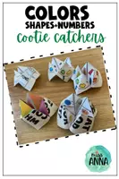 Vista previa - Juegos / Gamificación - Colors, shapes and numbers COOTIE CATCHERS (FORTUNE TELLERS) - Portada
