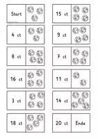 Vorschau - Mal- und Bastelvorlagen - Geld - Domino - AB - Klasse 1 - ZR20 - Station 10 - Seite 3