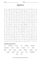 Aperçu - Feuilles d'exercices - Jeu de recherche "Adjektive" Allemand - Page de couverture