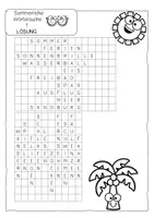 Vorschau - Arbeitsblätter - Materialpaket "Sommer" Deutsch Klasse 1 und 2 - Seite 3