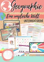 Vorschau - Stundenentwürfe - Unterrichtsreihe: Eine ungleiche Welt (inkl. aller Materialien und Verlaufsplänen) - Deckblatt