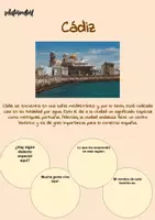 Vista previa - Hojas de trabajo - Cádiz - Hoja de trabajo en español - Portada