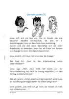 Vorschau - Arbeitsblätter - Arbeitsvertrag (6 ABs + 4 Einstiege + Karteikarten + Lösungen) - Deckblatt