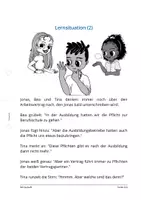 Vorschau - Arbeitsblätter - Arbeitsvertrag (6 ABs + 4 Einstiege + Karteikarten + Lösungen) - Seite 1