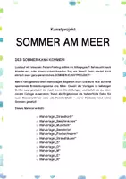 Vorschau - Mal- und Bastelvorlagen - Kunstprojekt SOMMER AM MEER - Seite 2