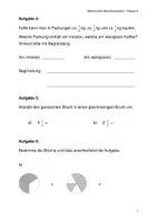 Vorschau - Arbeitsblätter - Arbeit zur Bruchrechnung (Version 1) - Seite 2