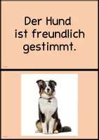 Vorschau - Präsentationen/Tafelbilder - Schulbegleithund Körpersprache / Satz- und Wortkarten (Tafelmaterial) - Seite 3