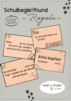 Vorschau - Präsentationen/Tafelbilder - Schulbegleithundregeln / individualisierbar (Tafelmaterial) - Deckblatt