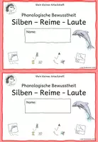 Vorschau - Arbeitsblätter - Phonologische Bewusstheit: Silben · Reime · Laute - Miniheft - Seite 1