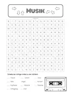 Aperçu - Feuilles d'exercices - Zuordnungsspiel Suchsel Musik - Page 2
