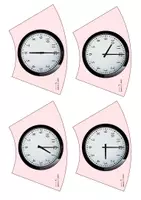 Vorschau - Präsentationen/Tafelbilder - Schulbegleithund Tagesablauf / Sätze, Fotos, Uhrzeiten (Legekreis) - Seite 1