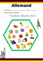 Aperçu - Feuilles d'exercices - Collection spéciale allemande - Obst/fruits 1 + Gemüse/Légumes 4 - Page 1