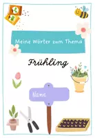 Vorschau - Arbeitsblätter - Frühling Themenheft Wortschatz - Seite 1