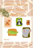 Vorschau - Arbeitsblätter - Zootiere Themenheft Wortschatz - Seite 1