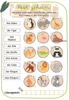 Vorschau - Arbeitsblätter - Zootiere Themenheft Wortschatz - Seite 3