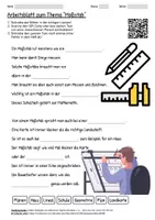 Vorschau - Arbeitsblätter - Arbeitsblatt "Maßstab" + Onlineübung & MP3 + Mindmap + Infografik - Deckblatt