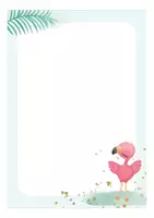 Vorschau - Arbeitsblätter - Flamingo / Flamingoklasse Briefpapier Klassenmaskottchen Grundschule - Seite 2