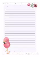 Vorschau - Arbeitsblätter - Flamingo / Flamingoklasse Briefpapier Klassenmaskottchen Grundschule - Seite 3