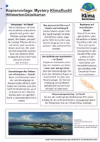 Vorschau - Stundenentwürfe - Mystery zur Klimaflucht (Buch "Tuvalu: Bis zum nächsten Sturm") - Deckblatt