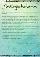 Vorschau - Arbeitsblätter - Analoges Kodieren: Arbeitsmappe mit differenzierten Übungsblättern & Tafelmaterial - Seite 1