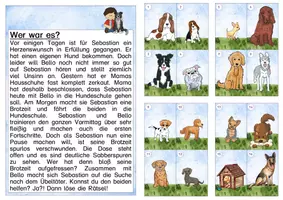 Vorschau - Arbeitsblätter - Tierbeschreibung Lesespaziergang - Seite 1