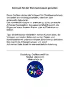 Vorschau - Mal- und Bastelvorlagen - Christbaumschmuck gestalten - Seite 1