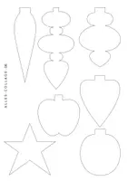 Vorschau - Mal- und Bastelvorlagen - Christbaumschmuck gestalten - Seite 2
