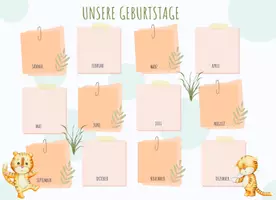 Vorschau - Poster - Geburtstagskalender für die Tigerklasse - Seite 2