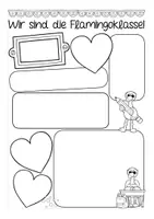 Vorschau - Arbeitsblätter - Klassenvorstellung Flamingoklasse Deutsch Grundschule - Seite 3
