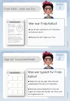 Vorschau - Arbeitsblätter - Frida Kahlo: Stationenlernen (2-fach differenziert) Klasse 3/4 - Seite 3