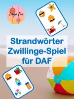 Vorschau - Spiele - Strandwörter Zwillinge-Spiel für DAF - Deckblatt