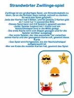 Vorschau - Spiele - Strandwörter Zwillinge-Spiel für DAF - Seite 1