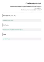 Vorschau - Arbeitsblätter - Anwendungsbezogene Prüfungsaufgabe Analytische Geometrie - Deckblatt