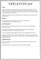 Vorschau - Stundenentwürfe - Escape Game Gedichte Grundwissen (Frühlingsgedichte) - Seite 1